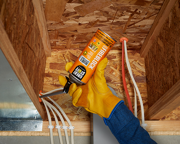 fireblock foam sealant barrier penetrations insulating greatstuff